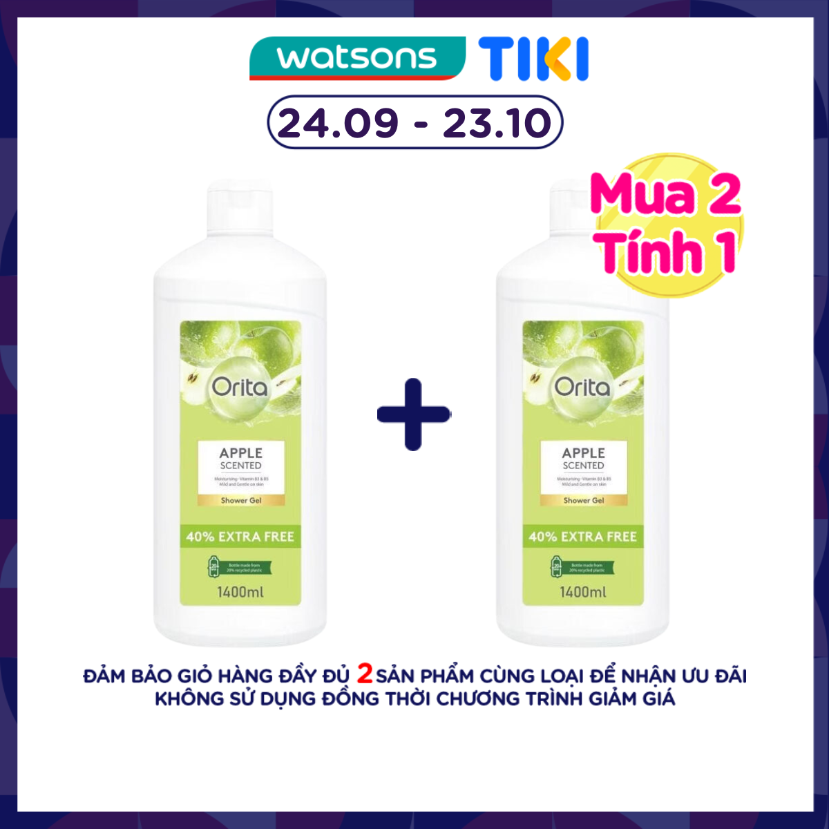 Gel Tắm Orita Apple Scented Shower Gel 1400ml