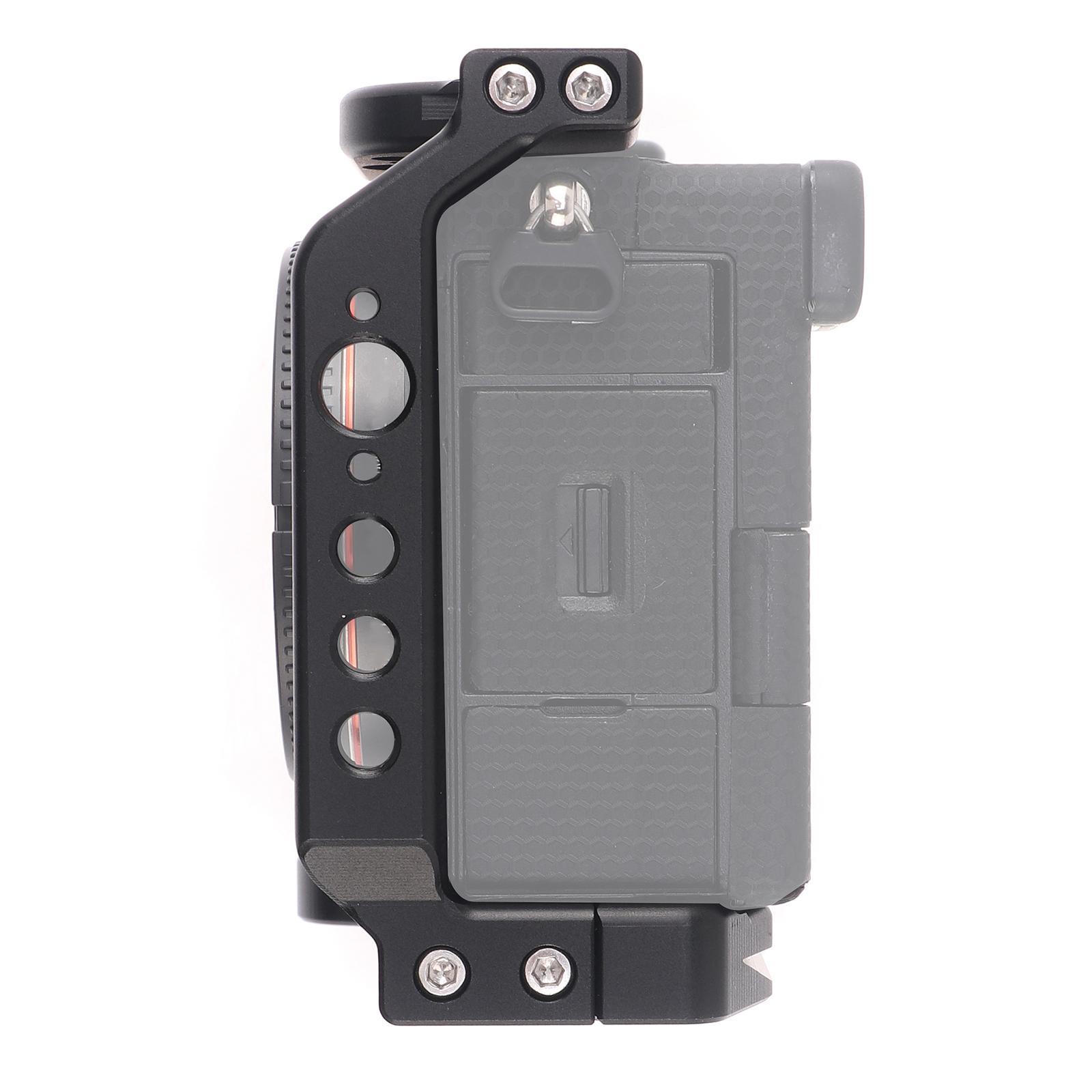 Camera Cage Portable Aluminum Alloy 1/4" and 3/8" Thread Professional Handheld Stabilizer Photography Bracket for A7C