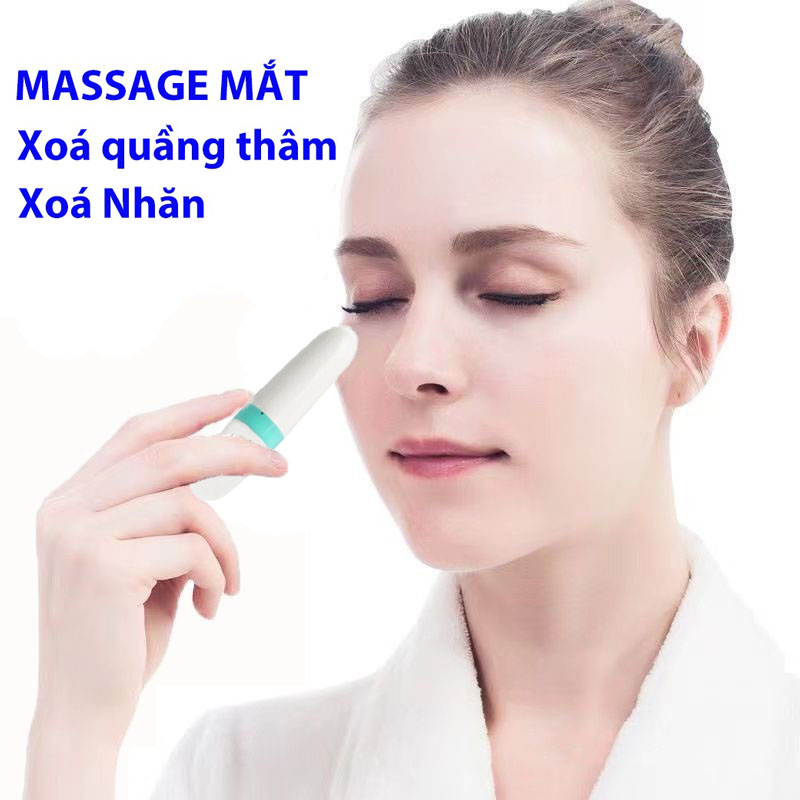 Máy Massage Mắt Chiếc Bút Thư Giãn Chống Thâm Quầng Mắt Mini Cầm Tay Giá Rẻ Loại Tốt (Hàng Chính Hãng)