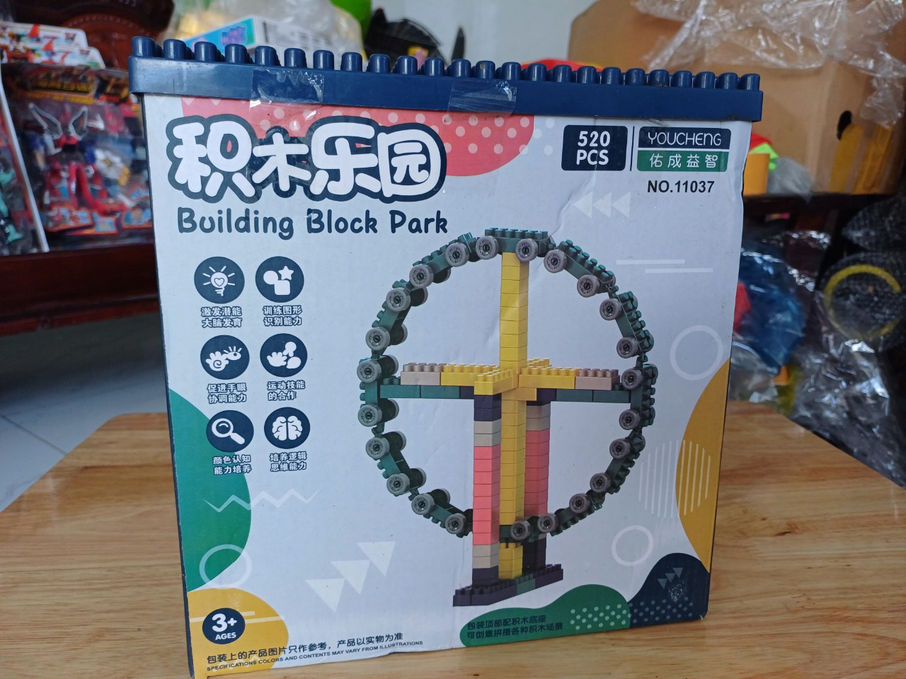 Hộp lego lắp ráp 520 chi tiết