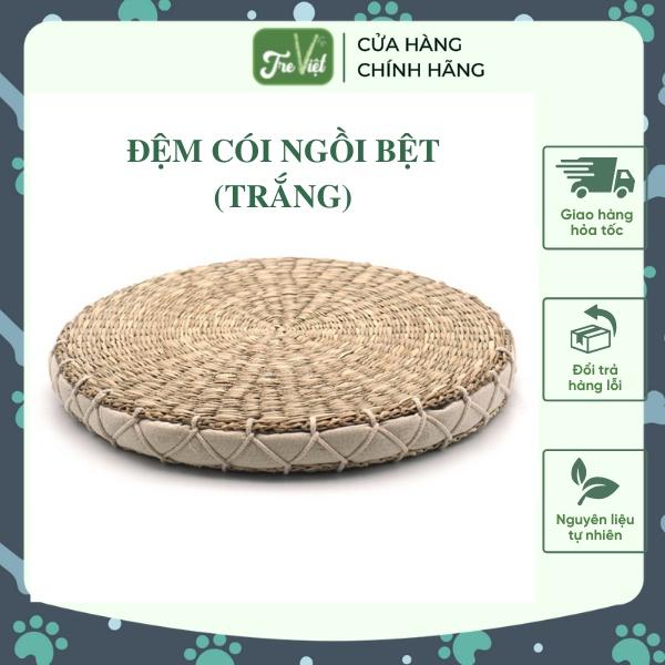 Nệm cói màu be - Đệm cói ngồi bệt - Đệm yoga ngồi thiền cao cấp dành cho nhà hàng, quán cafe, phòng khách