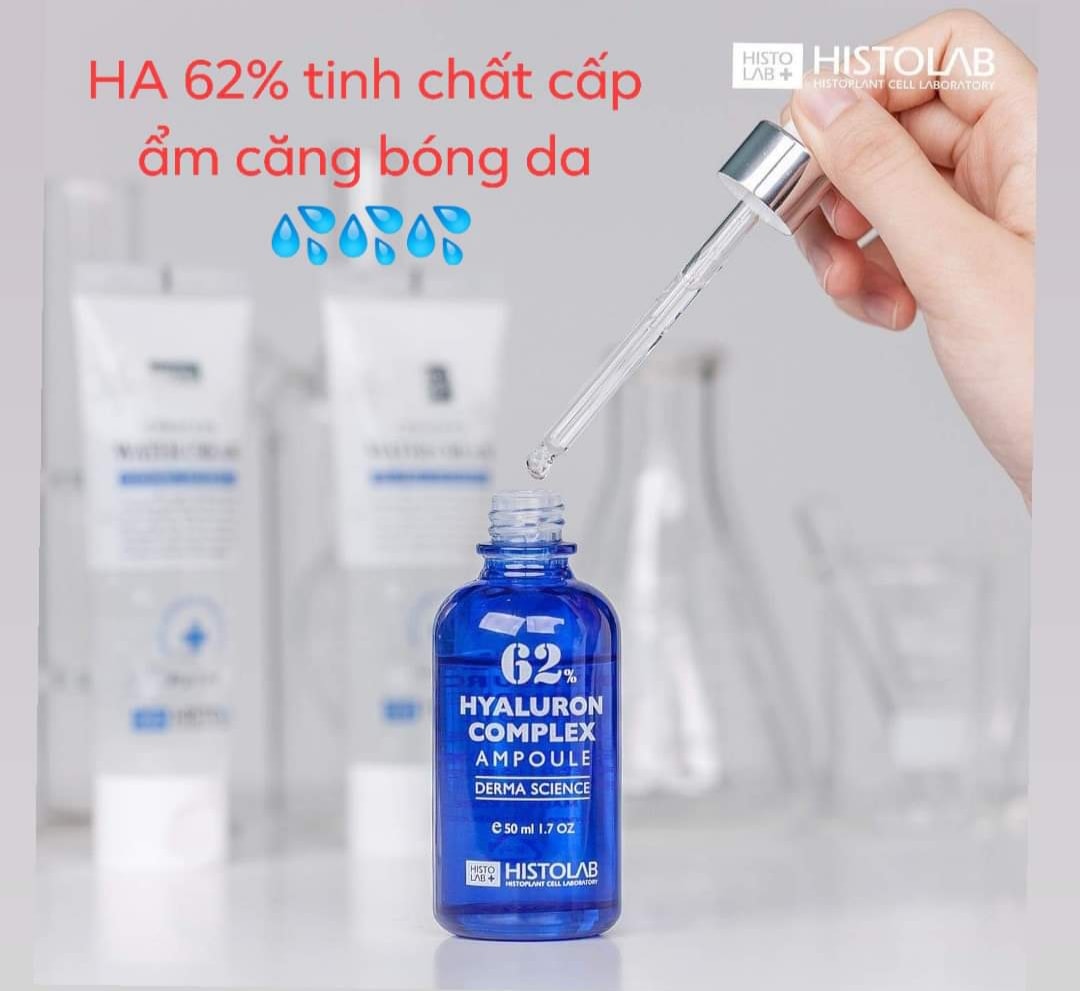 Tinh Chất Cấp Ẩm, Phục Hồi Da Histolab 62% Hyaluron Complex Ampoule Derma Science 50ml