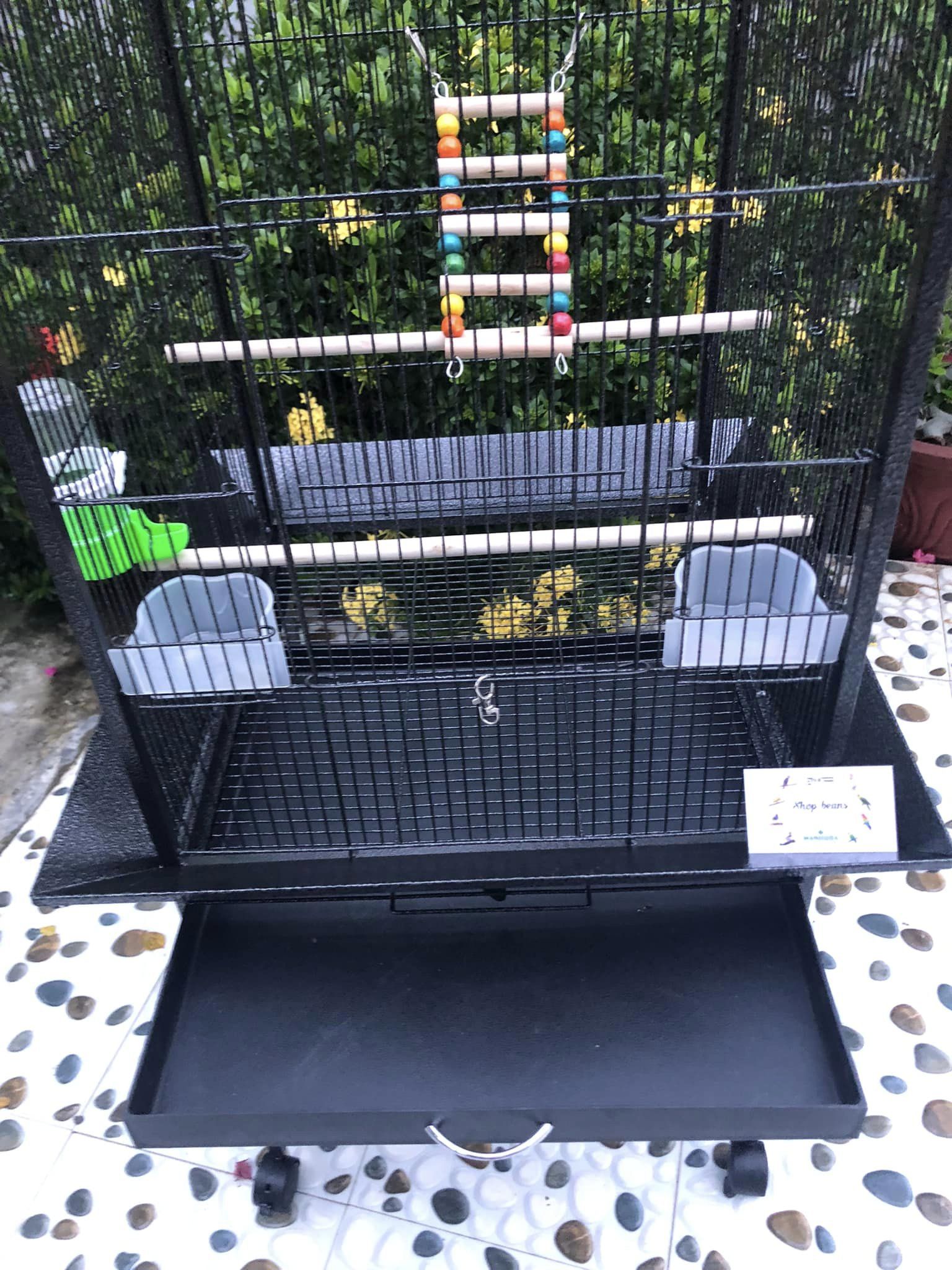 Lồng vẹt bầu mã số 005 dùng cho Vẹt size trung và nhỏ như : xích, sun, lovebird, nhồng
