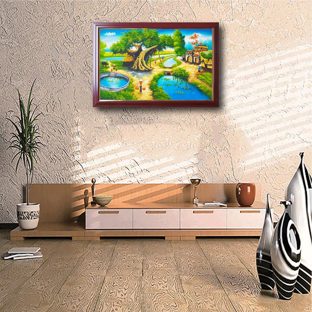 2. Tranh treo tường đồng quê yên bình TDQ-22