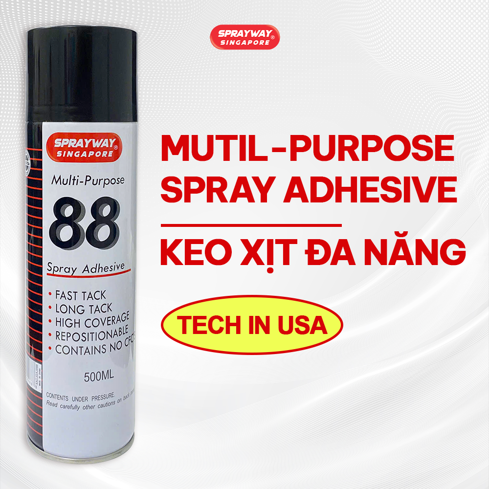 MUTIL-PURPOSE SPRAY ADHESIVE | HÀNG CHÍNH HÃNG KEO XỊT ĐA NĂNG SS 88
