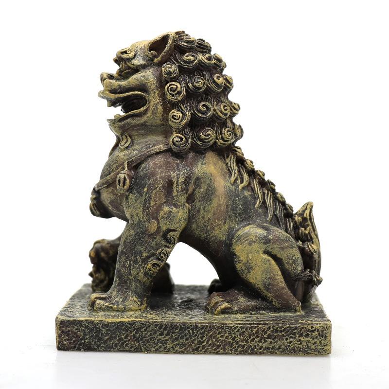 Mô hình sư tử đá - mô hình Kỳ lân trang trí- trang trí tiểu cảnh - hồ thủy sinh - bán cạn-phụ kiện thủy sinh - shopleo