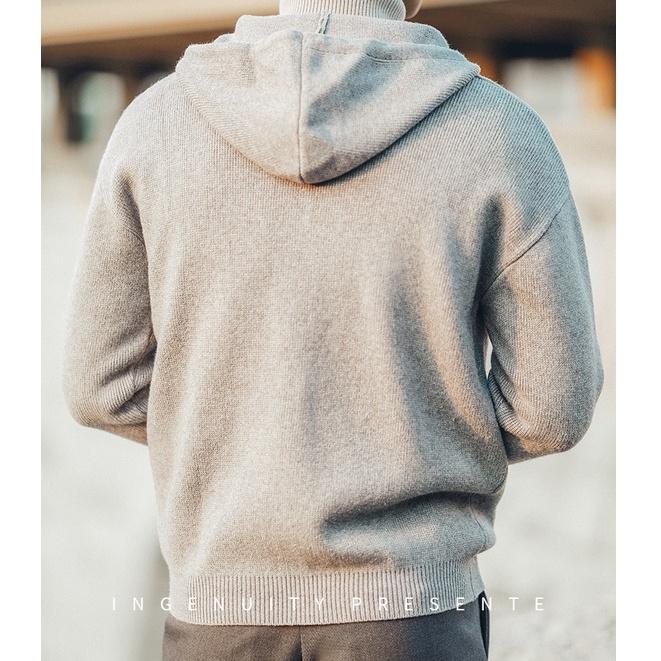 Áo Hoodie Len Dệt Kim, Áo Hoodie Zip Kéo Khoá ODIN H01 Mùa Đông Ấm Áp Thời Trang
