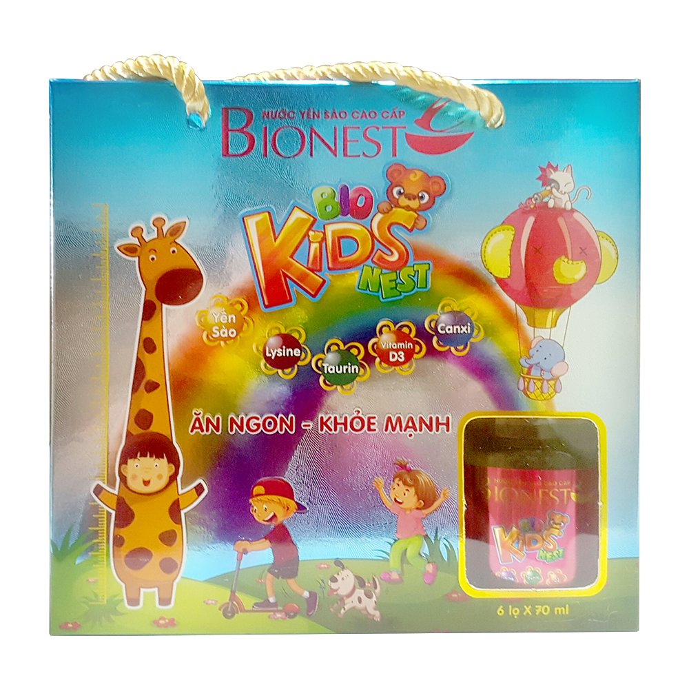 Hộp Yến sào Bionest Kids cao cấp - hộp tiết kiệm 6 lọ