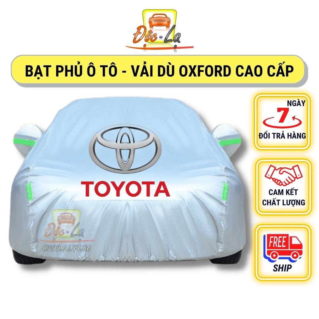 Bạt Phủ Ô Tô Vải Dù Toyota Vios, Altis, Camry, Fortuner, Innova, Yaris, Rush, Hilux, Wigo, Land Cruiser,Cross chống nóng