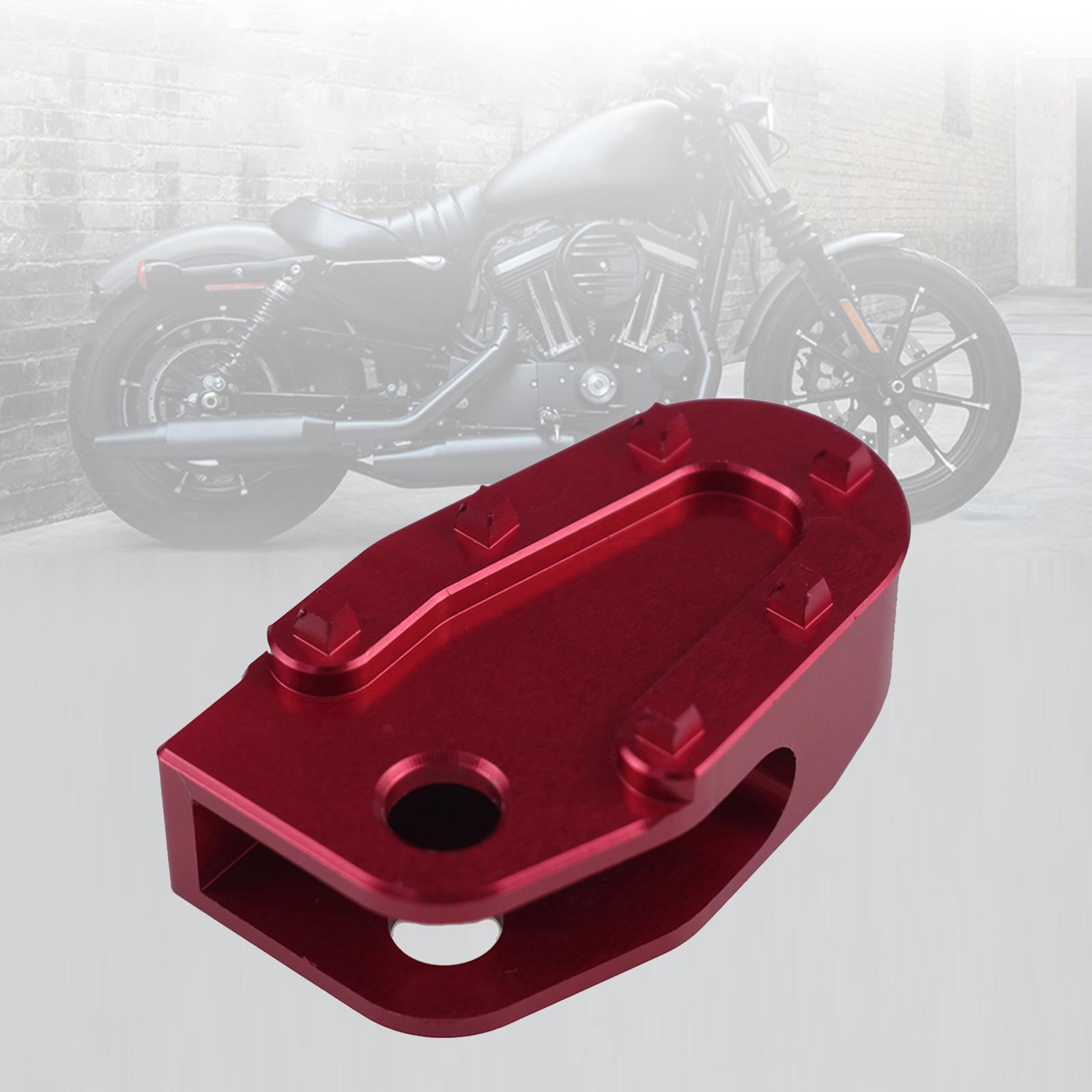 Widening Non-slip Footrests Brake Pedal for Motorcycle Aluminum black