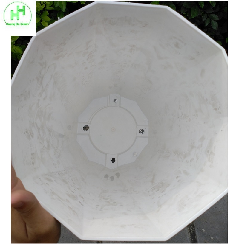 5 Chậu nhựa Kim Cương SO4, KT Miệng 30cm x Cao 40cm - Nhựa Đức Minh