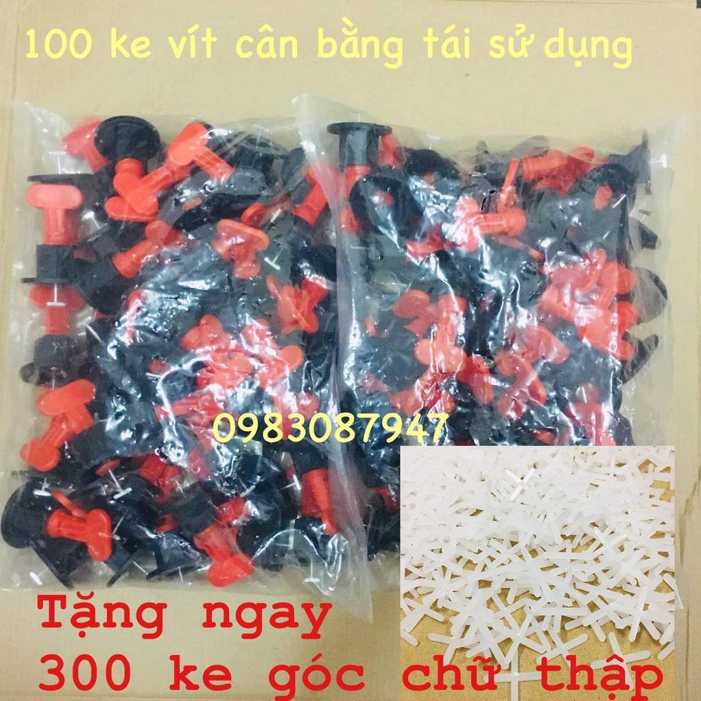 Ke cân bằng lát nền gạch, bộ 100 chiếc