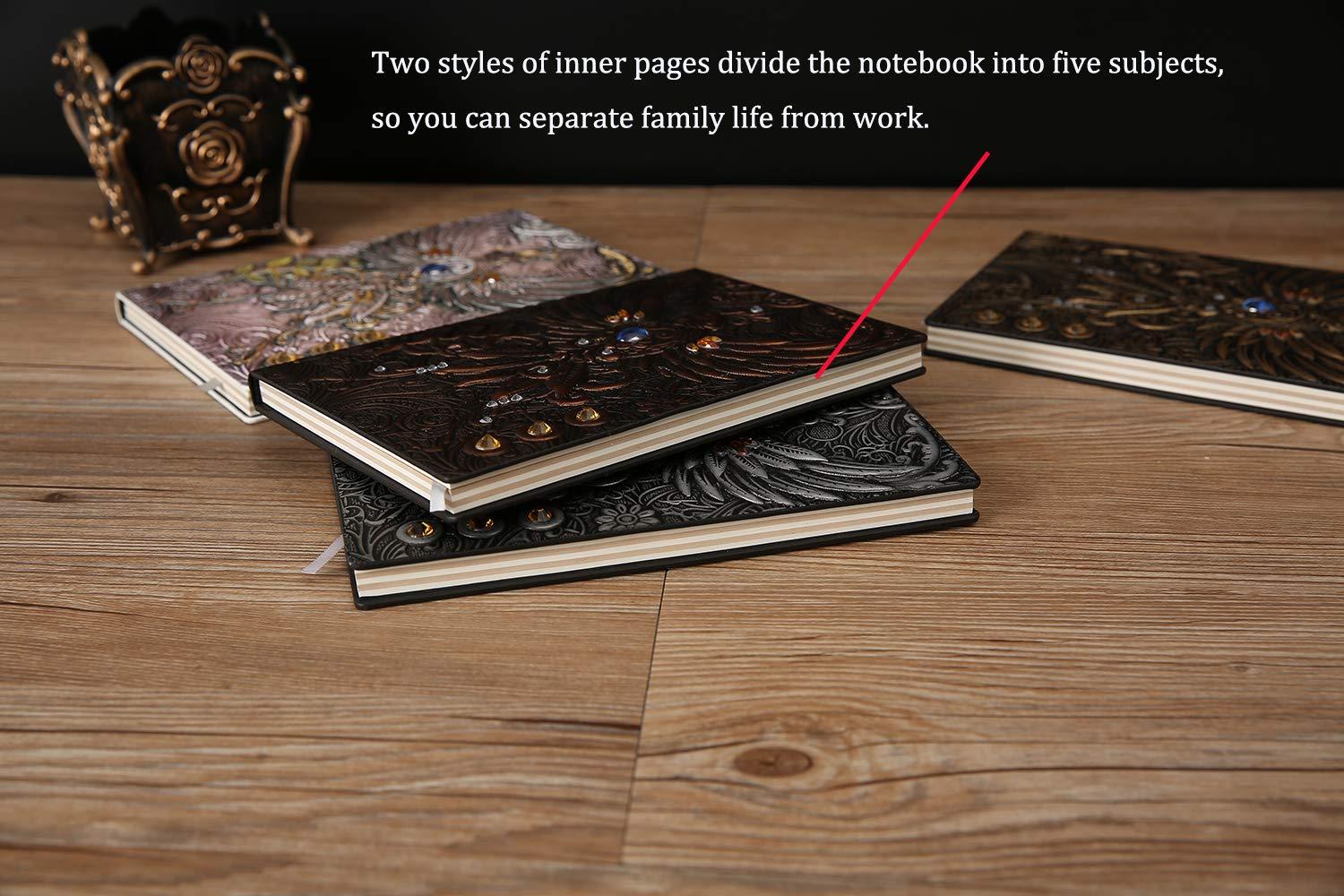 A5 Lined Notebook, Bìa cứng, Nhật ký cũ, Notebook da cổ điển, Line, Lines Travel Notebook Calepin, Notepad Handmade, Món quà đẹp cho nam giới, phụ nữ, thanh thiếu niên