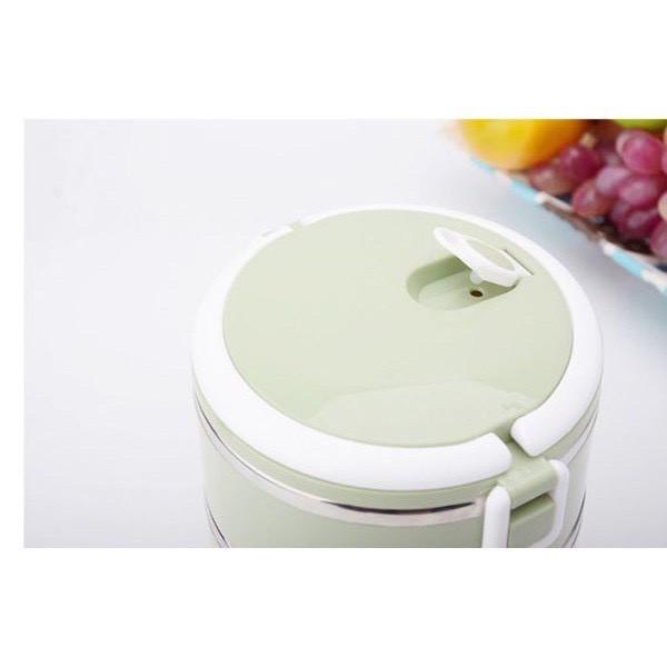 Hộp cơm giữ nhiệt 2 tầng lúa mạch