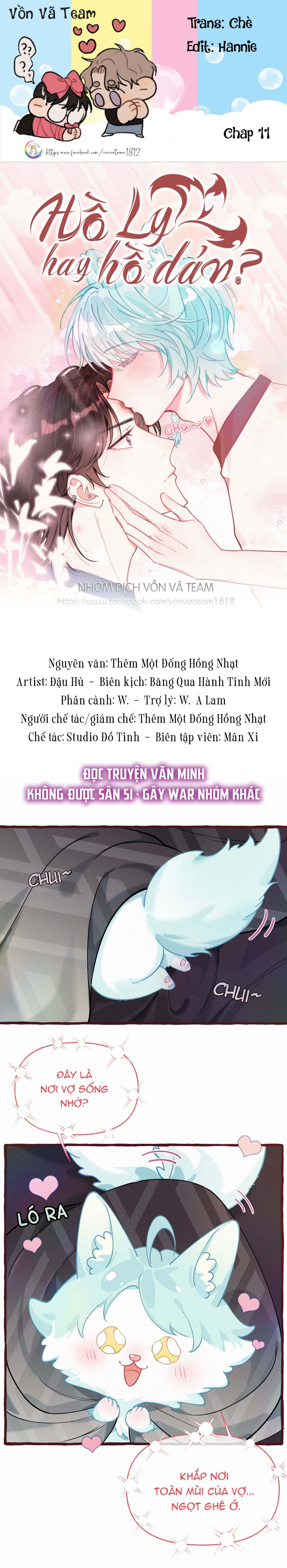 hồ ly hay là "hồ dán" vậy? chapter 11 1