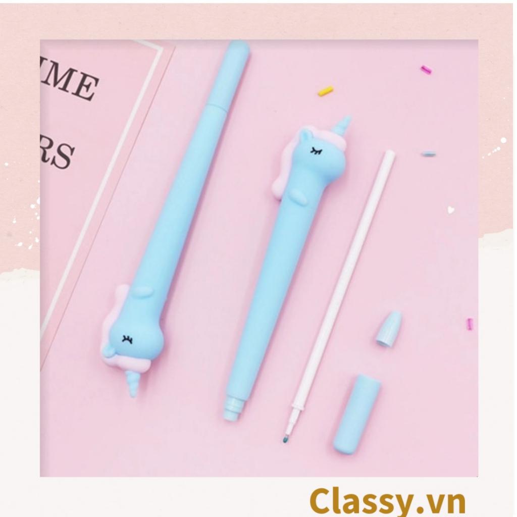 Bút gel ngựa unicorn nhiều màu pastel Classy PK1514