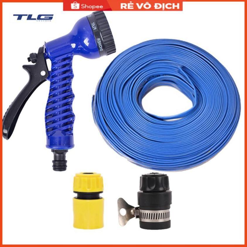 Bộ dây tăng áp 3 lần vòi xịt nước rửa xe, tưới cây loại 15m  206843