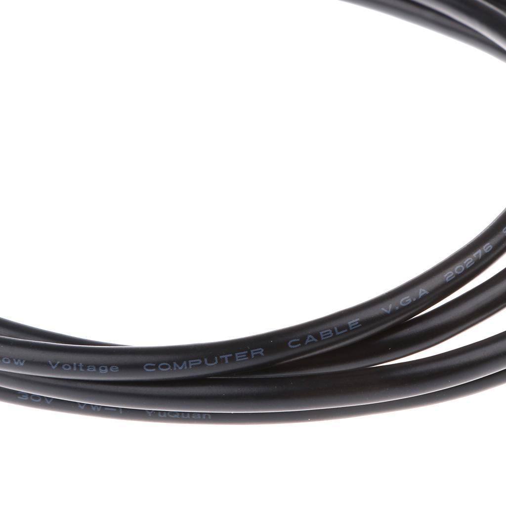 6FT   TO VGA Gold-Plated  Adapter Cable Connector 1080P For Laptop PC