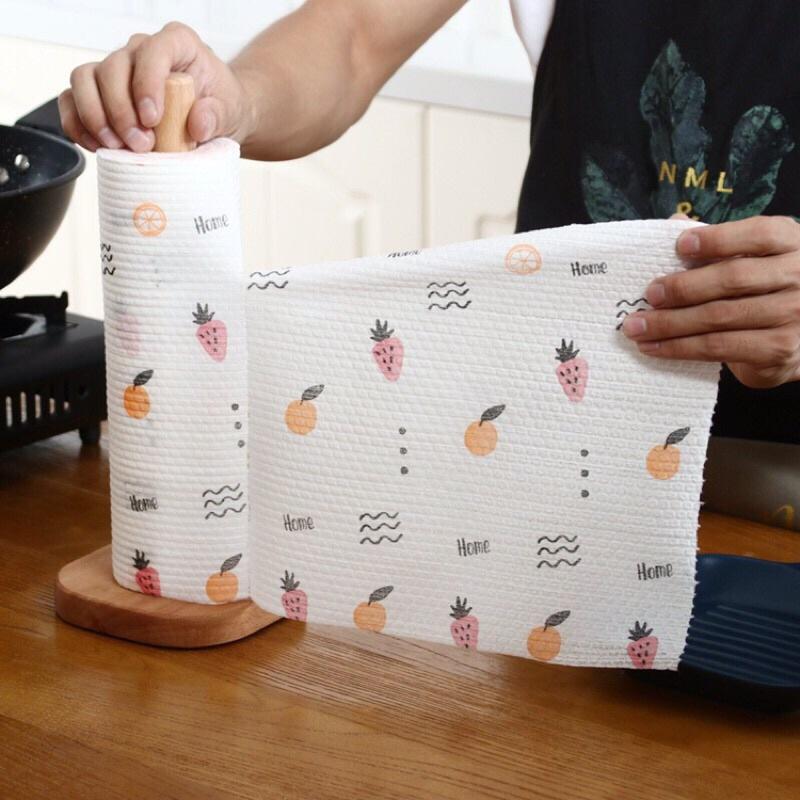 CUỘN KHĂN LAU BẾP, LAU CHÉN ĐĨA ĐA NĂNG, SIÊU THẤM HÚT, CÓ THỂ GIẶT ĐƯỢC, DÙNG NHIỀU LẦN