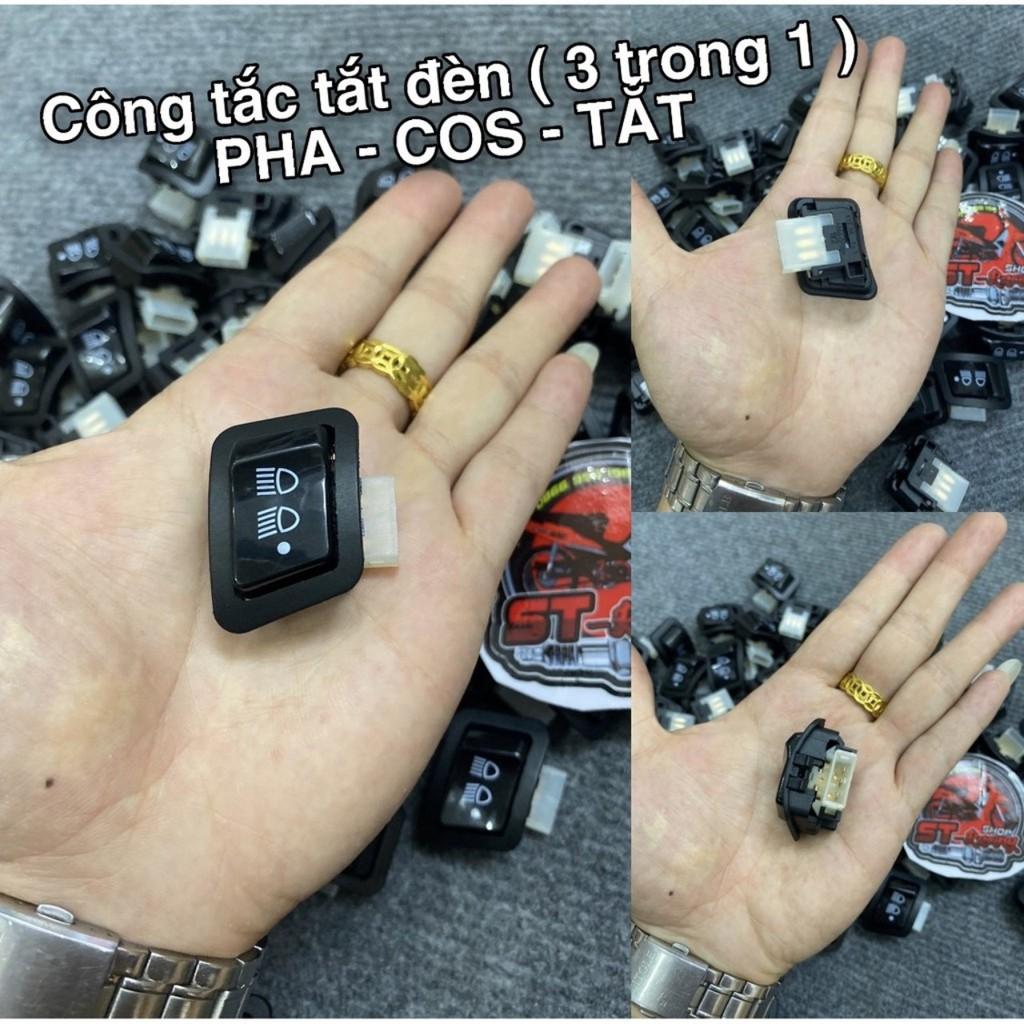 Công tắc tắt đèn passing pha cốt xe máy đời mới lắp chuẩn loại chân đồng dày hàng đẹp