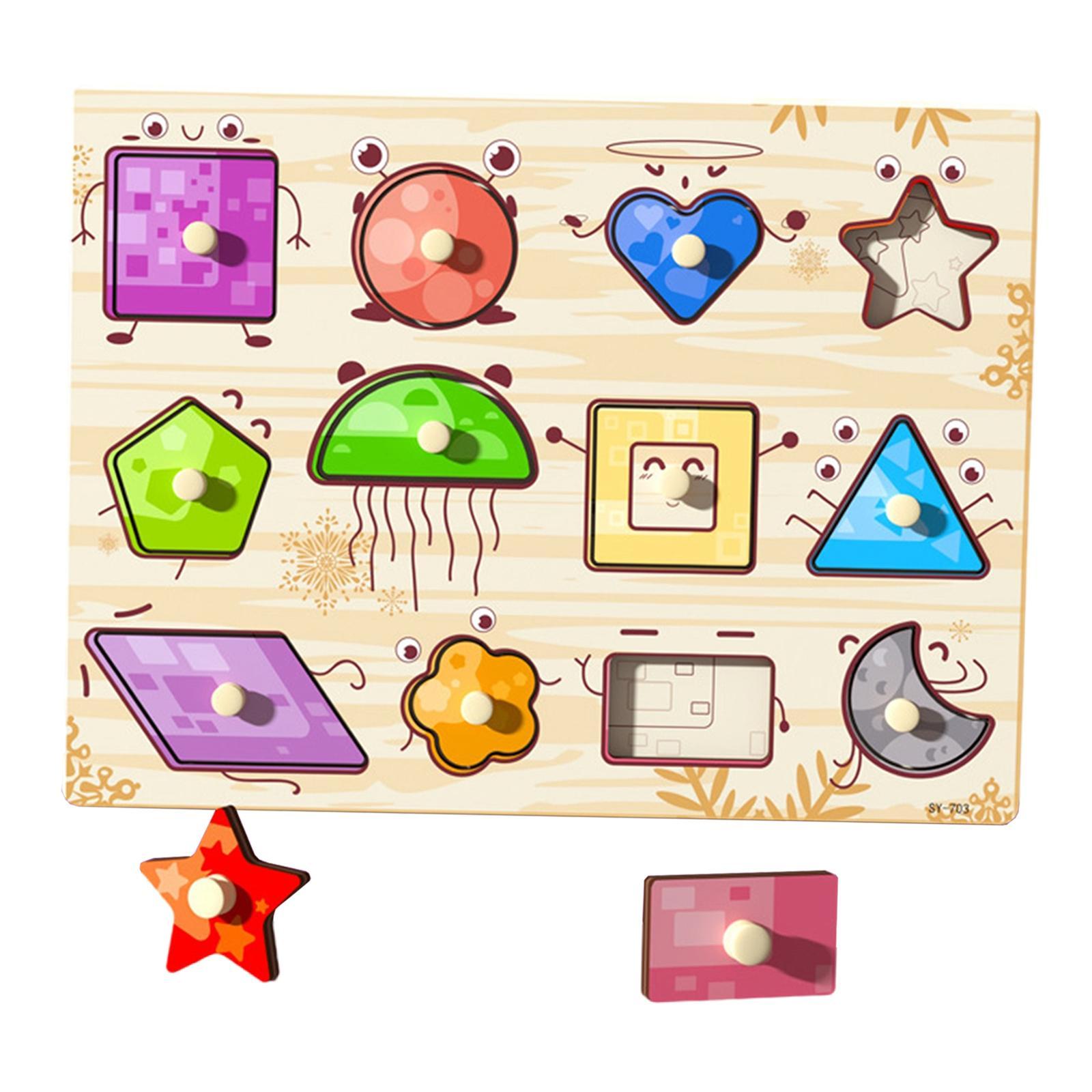 Wooden Jigsaw  Matching Game for Kids Children