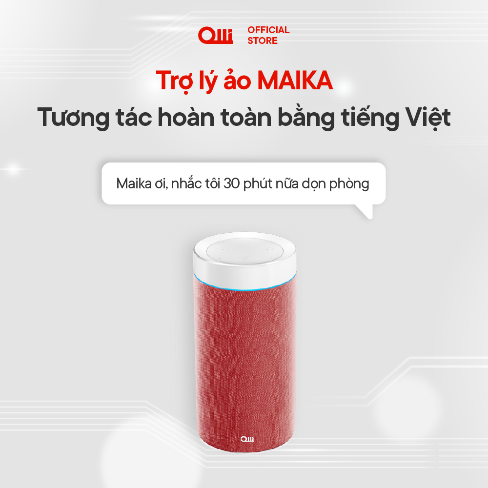 Loa thông minh OLLI MAIKA - Xám Thời Thượng - Hàng Chính Hãng