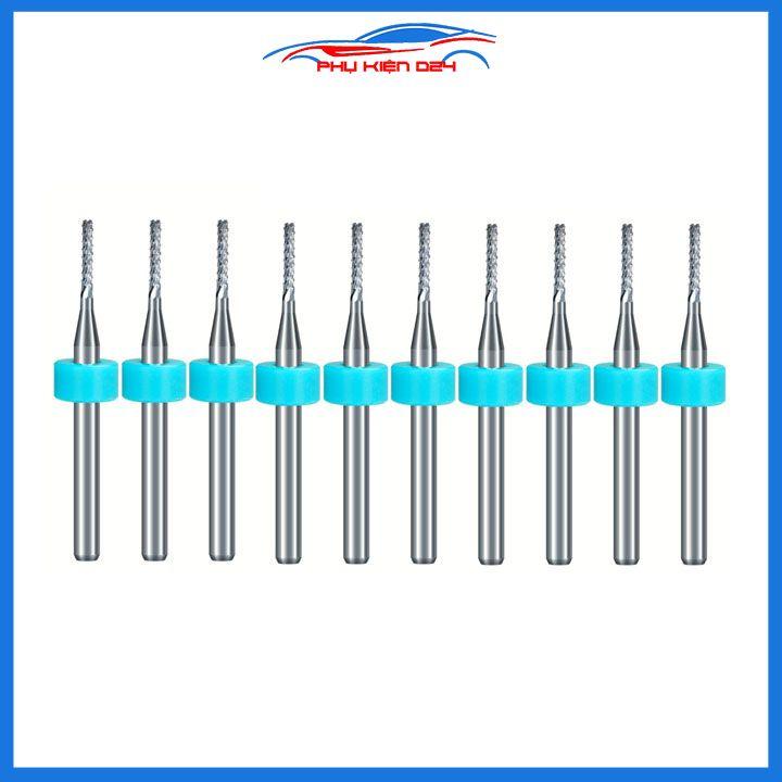 Mũi phay ngón CNC kích thước tùy chọn1.2mm, 1.5mm, 2mm, 2.5mm, 3mm