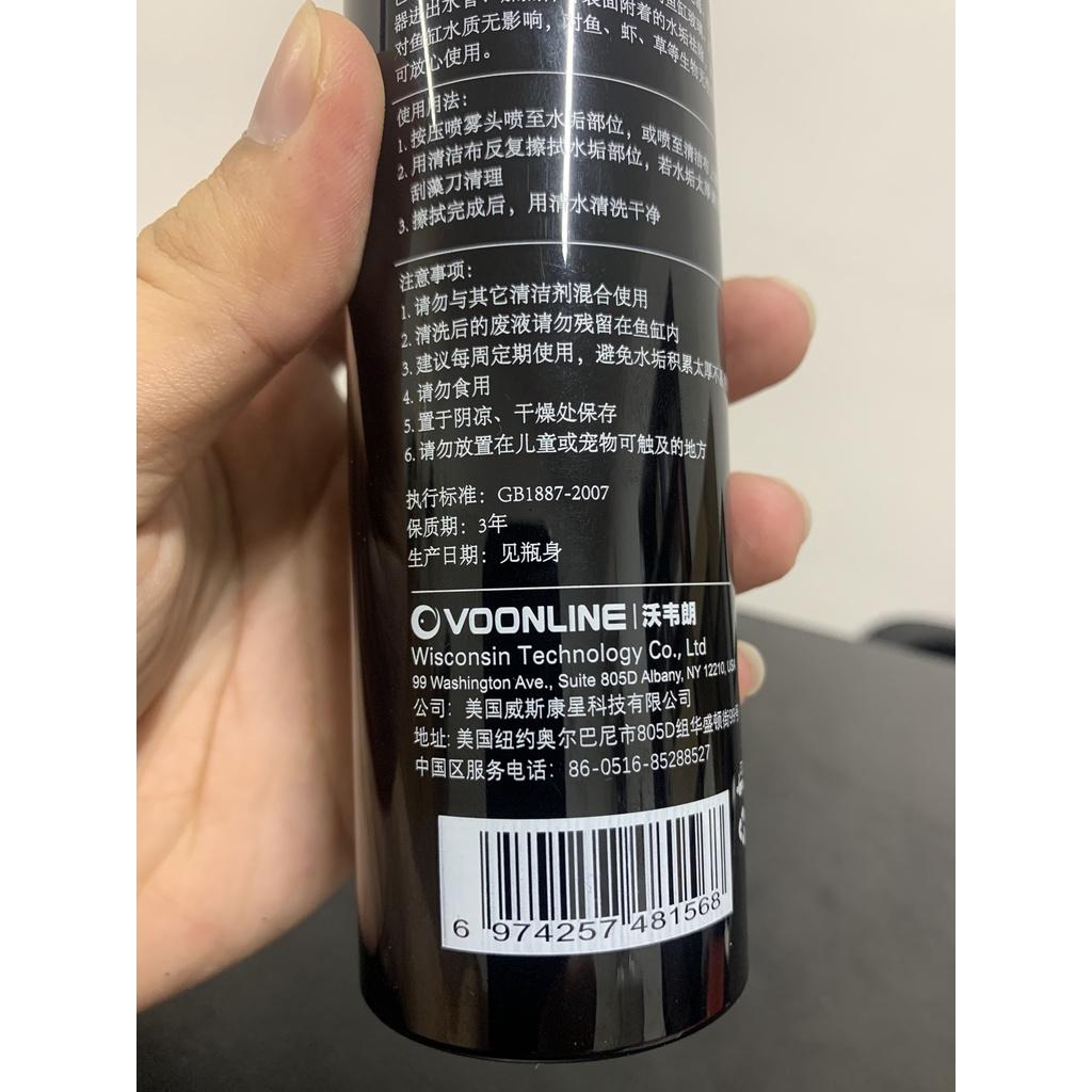 Tẩy cặn canxi hồ cá, bể thủy sinh -dùng trực tiếp không ảnh hưởng tới cá - phụ kiện thủy sinh-shopleo