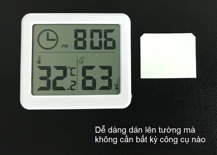 Đồng hồ đo nhiệt độ, độ ẩm màn hình LCD ( Sử dụng trong phòng ngủ, phòng làm việc, xe hơi, văn phòng ....  )