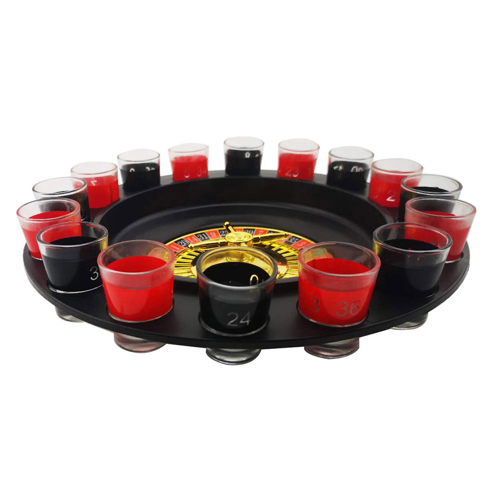 Đồ chơi ăn nhậu Drinking Roulette vòng quay uống rượu bia 16 ly Drinking Game