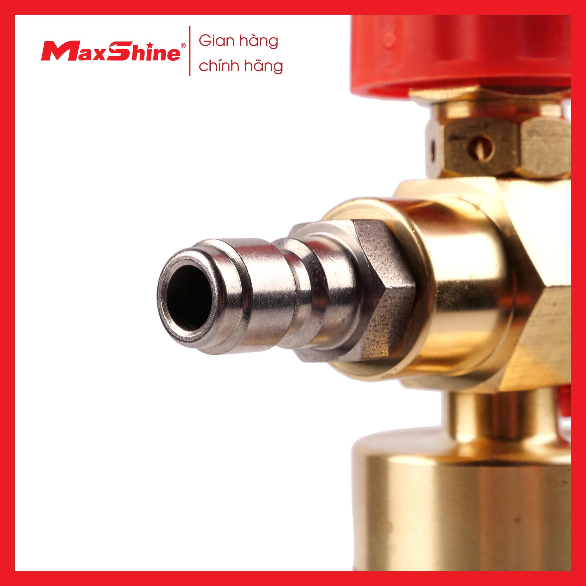 Bình phun bọt tuyết dùng cho máy cao áp Maxshine SMFC001 được làm bằng chất liệu nhựa HDPE độ bền cao