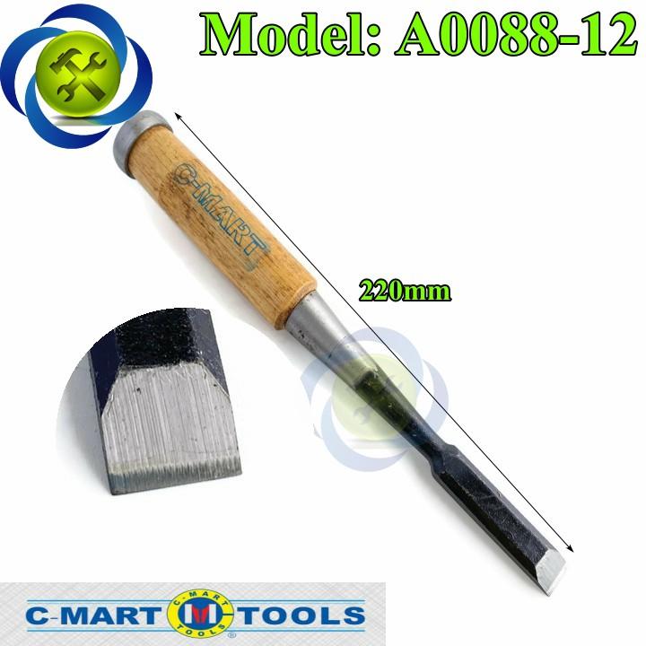 Đục thợ mộc cán gỗ C-Mart A0088-12 12mm