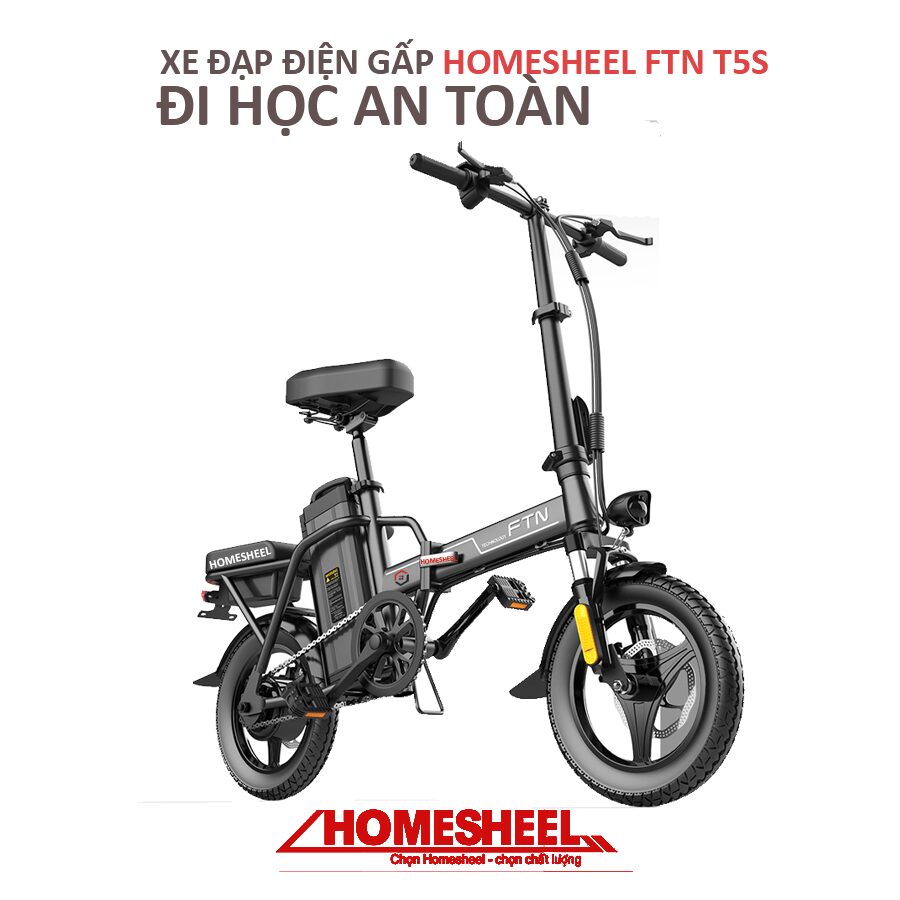 Xe đạp điện gấp Homesheel FTN T5S – 10Ah