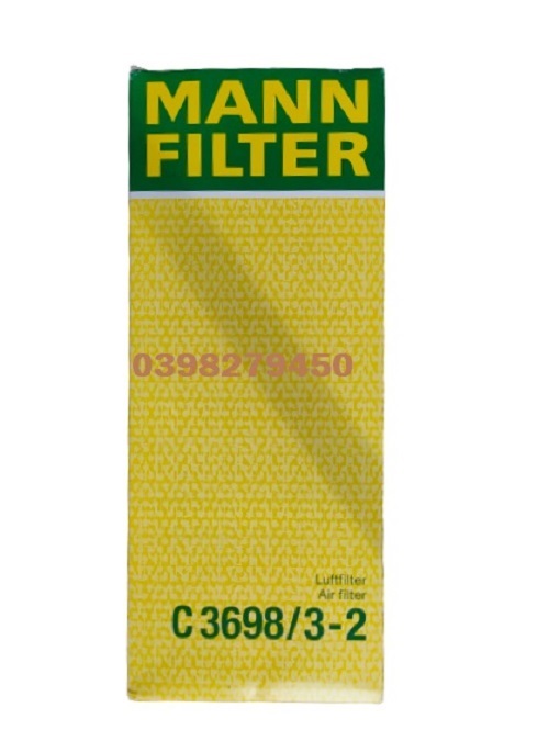LỌC GIÓ ĐỘNG CƠ MANN FILTER CHO MERCEDES BENZ C3698/3-2( MÃ: 112 094 00 04; 112 094 06 04; 273 094 02 04)