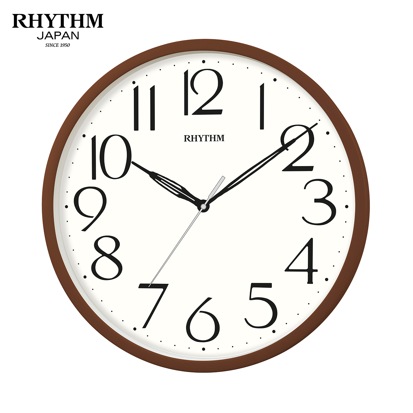 Đồng hồ Rhythm CMG623NR06- Kt 25.5 x 3.5cm, 470g, Vỏ nhựa. Dùng Pin.