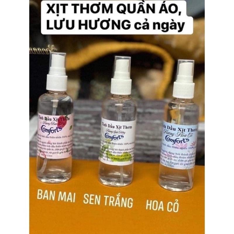 xịt thơm quần áo hương comfo nước xả vải khô lưu hương