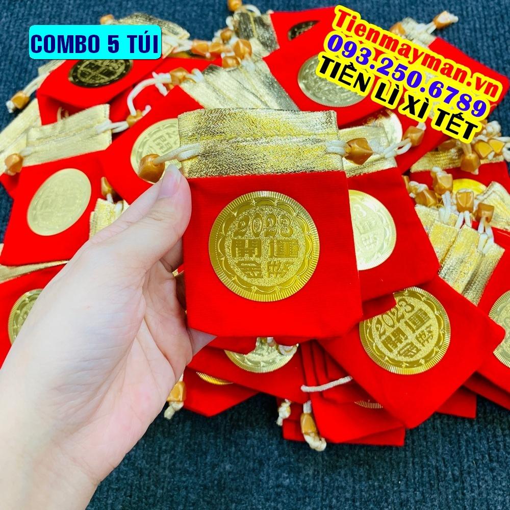 05 Túi gấm nhung đỏ 2023 mới độc đáo, lạ mắt, với chất liệu nhung gấm màu đỏ cao cấp cát tường - PASA COLLECTION