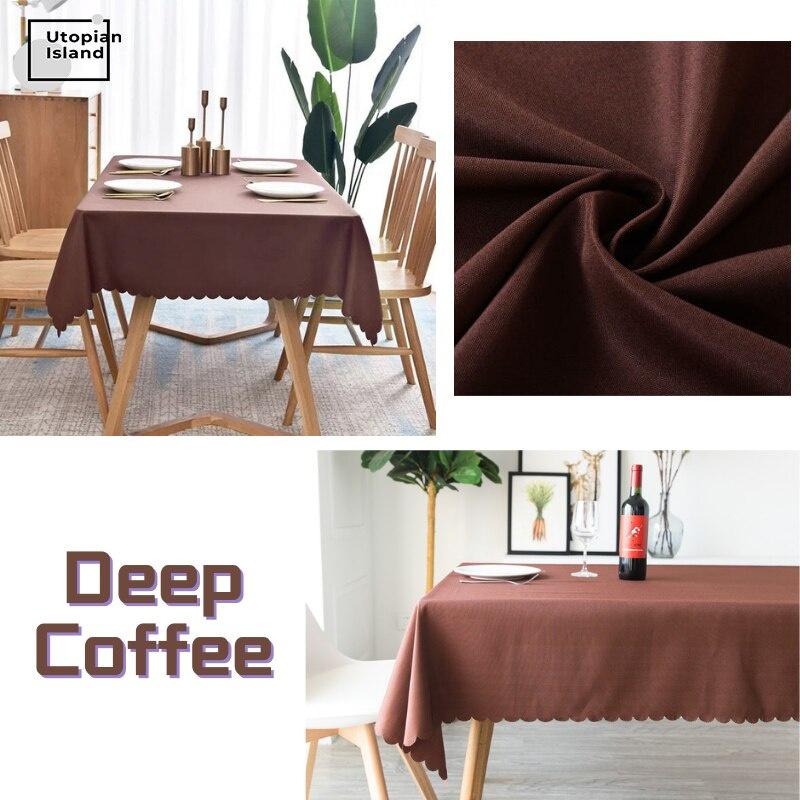 Nappe De Table Rectangular Tablecloths Solid Color Table Cloth Round Table Cover Tablecloth Cotton Linen Tablecloth For Table