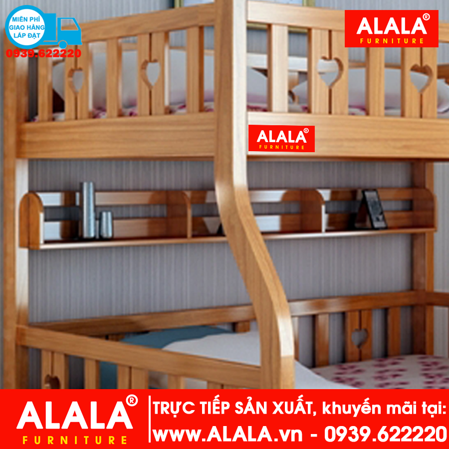 Giường tầng ALALA108 (1m, 1m2) Cao Cấp - www.ALALA.vn - 0939.622220