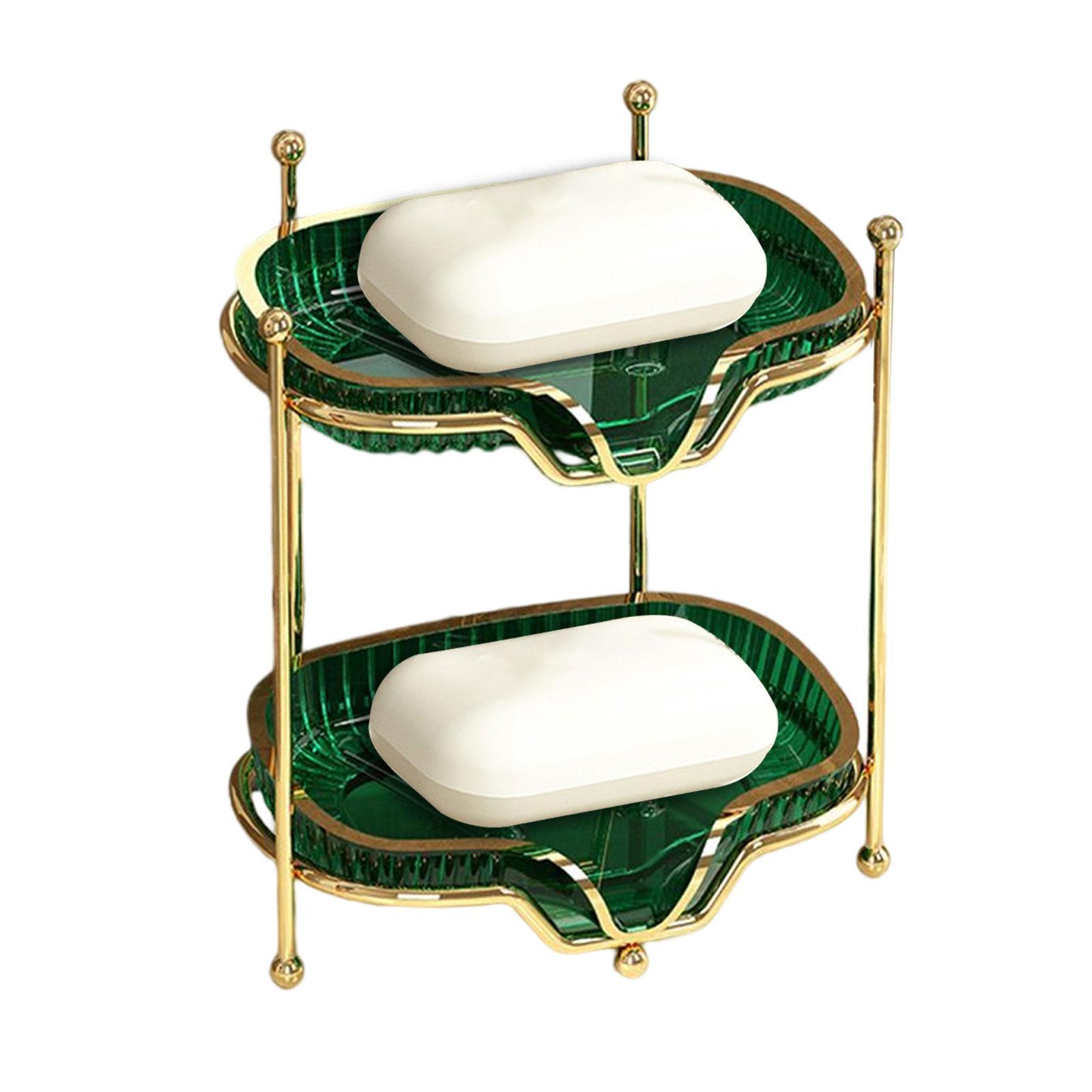 Wall Mount Soap Holder Double Layer Soap Dish Soap Dish for Toilet