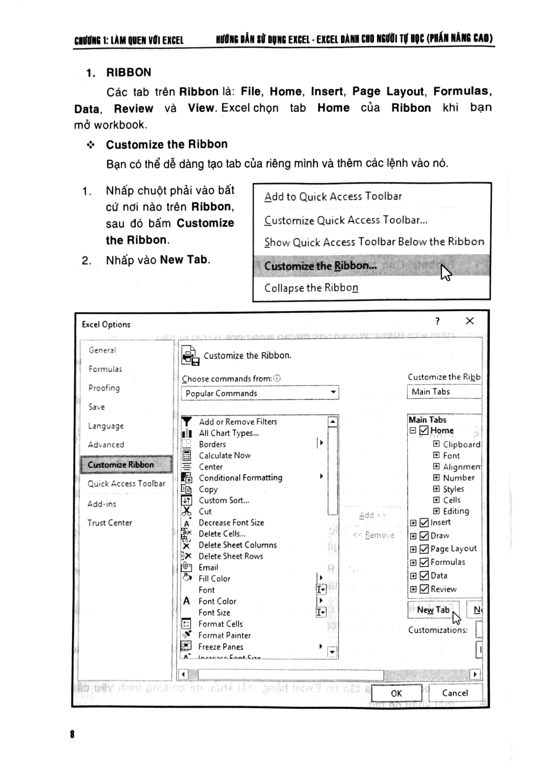 Hướng Dẫn Sử Dụng Excel - Excel Dành Cho Người Tự Học (Phần Nâng Cao - Tái Bản) (STK)