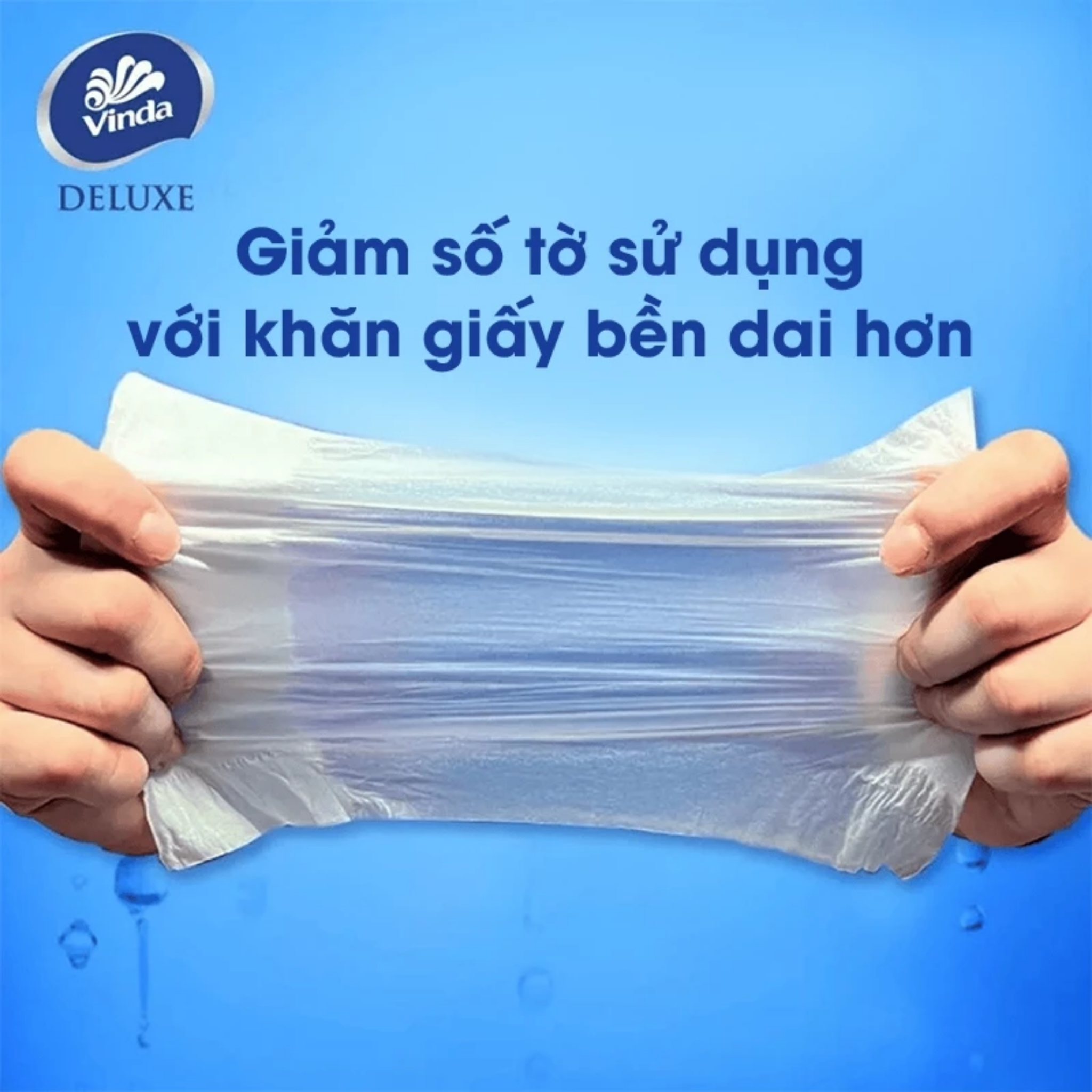 Khăn Giấy Rút Cao Cấp Vinda Deluxe 3 Lớp - L - 110 tờ (4 Gói)