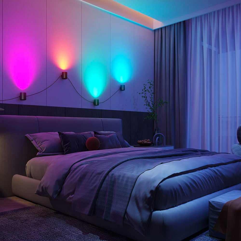 Đèn LED gắn tường trang trí nội thất Govee RGBWW Smart Fixture Light H6087 | Thắp sáng phòng khách, cầu thang, hành lang