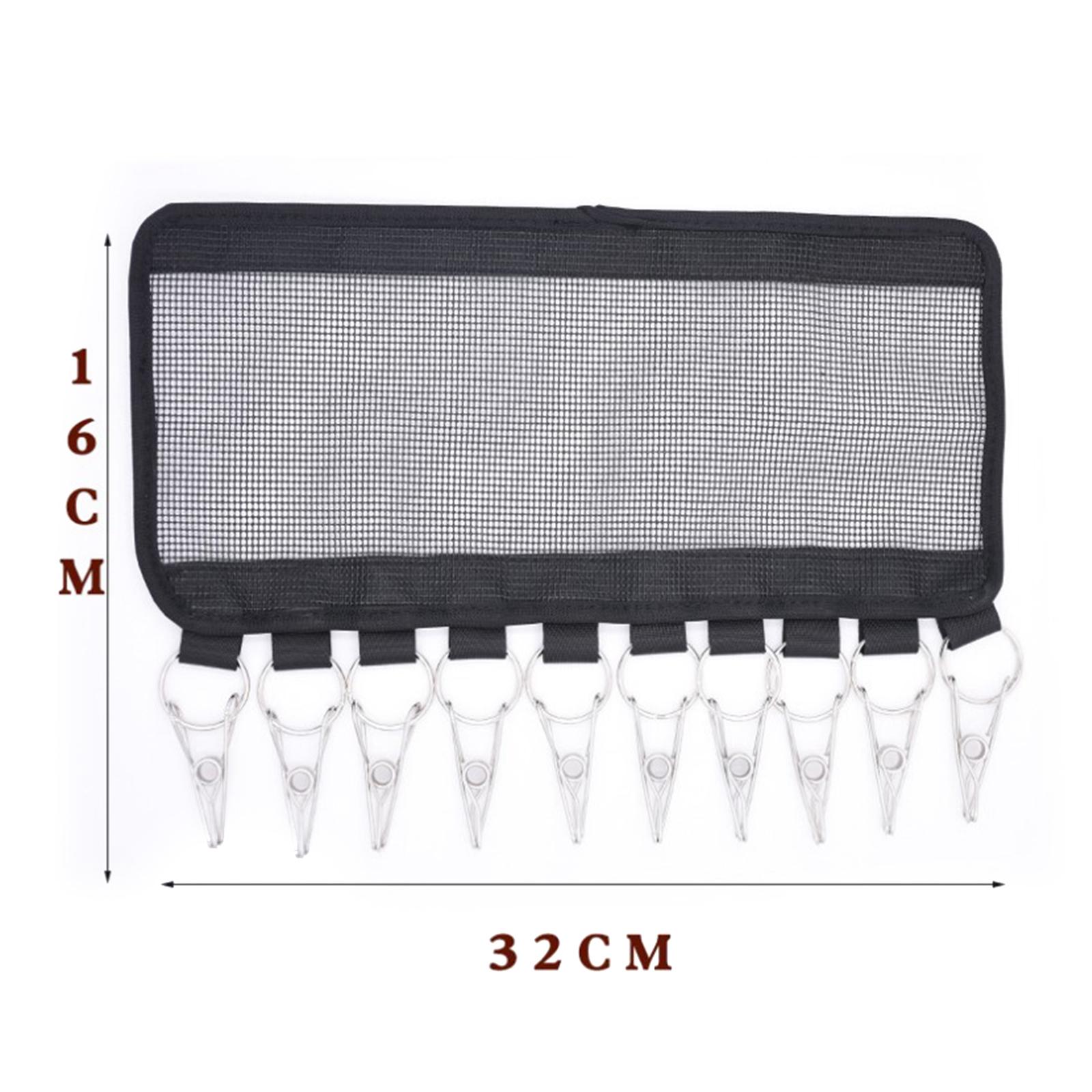 Foldable Clip Hangers, Underwear Hanger with Clips/Hooks, Plastic Laundry Clip and Drip Drying Hanger for Socks, Bras, Lingerie, Clothes
