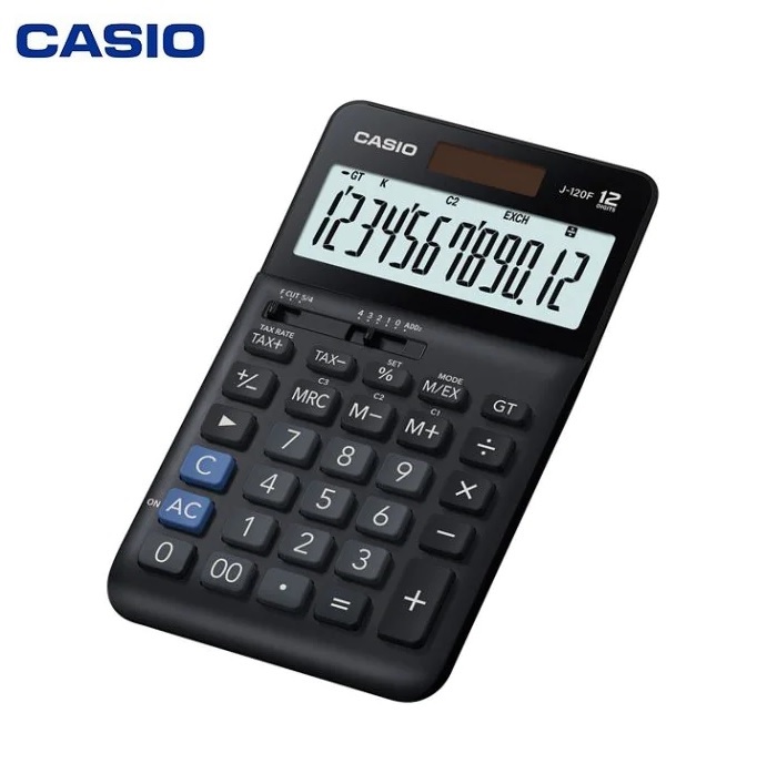 Máy tính Casio J-120F, Bảo hành 7 năm - Hàng chính hãng Bitex