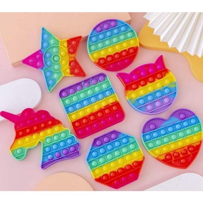 Pop it fidget toy đồ chơi bóp bong bóng pop it tiktok silicon