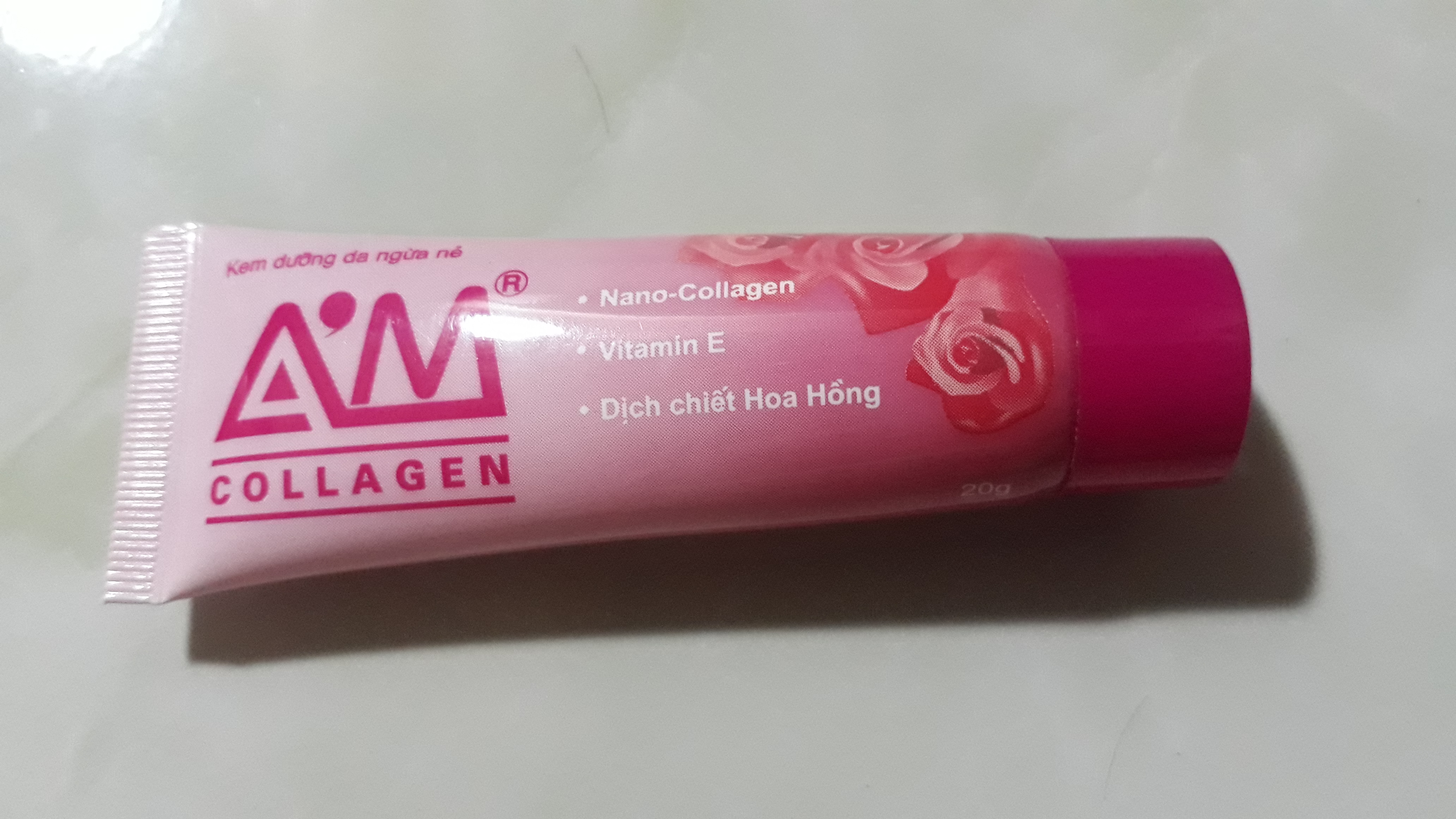 Kem ngăn ngừa nẻ, dưỡng da mặt AM Collagen 20g