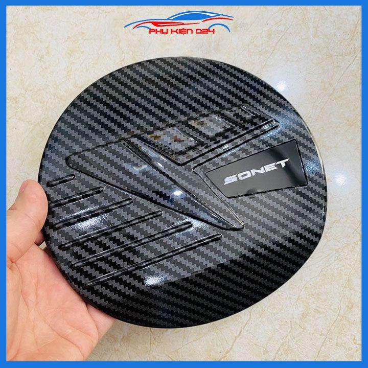 Ốp nắp xăng Sonet 2021-2022-2023 vân cacbon bảo vệ chống trầy trang trí ô tô