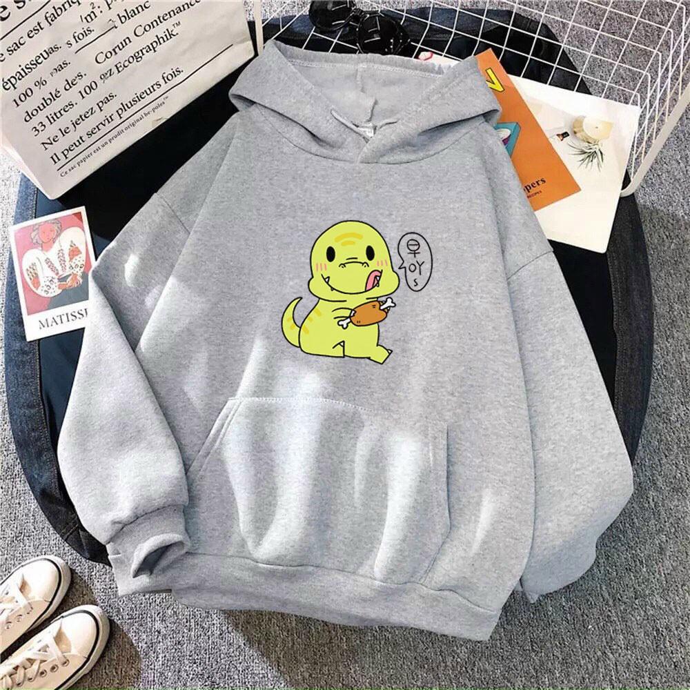 Áo hoodie nam nữ hình Khủng Long dễ thương, chất nỉ dày dặn, nón 2 lớp, thích hợp làm áo cặp William - DS134