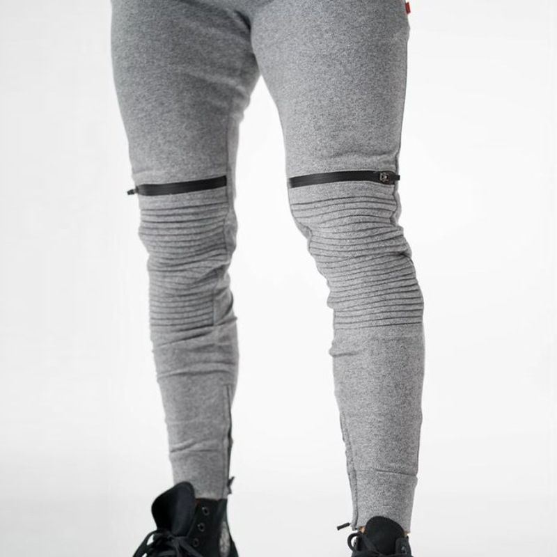 Quần dài Jogger nam CK168 thiết kế khóa đầu gối độc đáo
